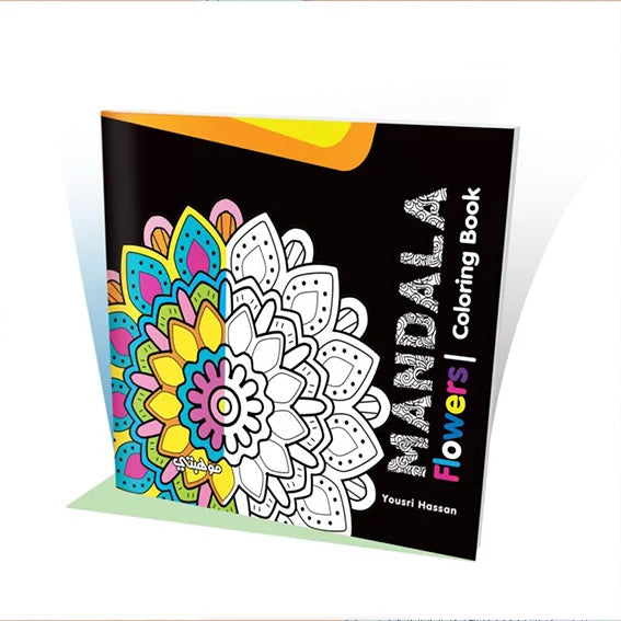 كتاب تلوين مانديلا والأطفال الصغار 24 رسمة ازهار وورود