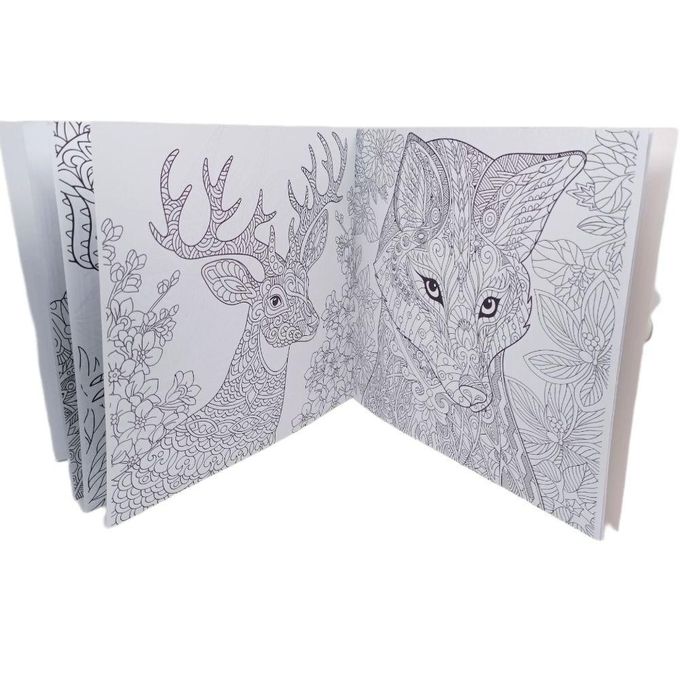 كتاب تلوين مانديلا الصاعد والصغار، 24 رسمة معتمدة