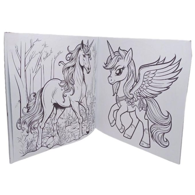 كتاب تلوين مانديلا للكبار والصغار، 24 رسمة لليونيكورن