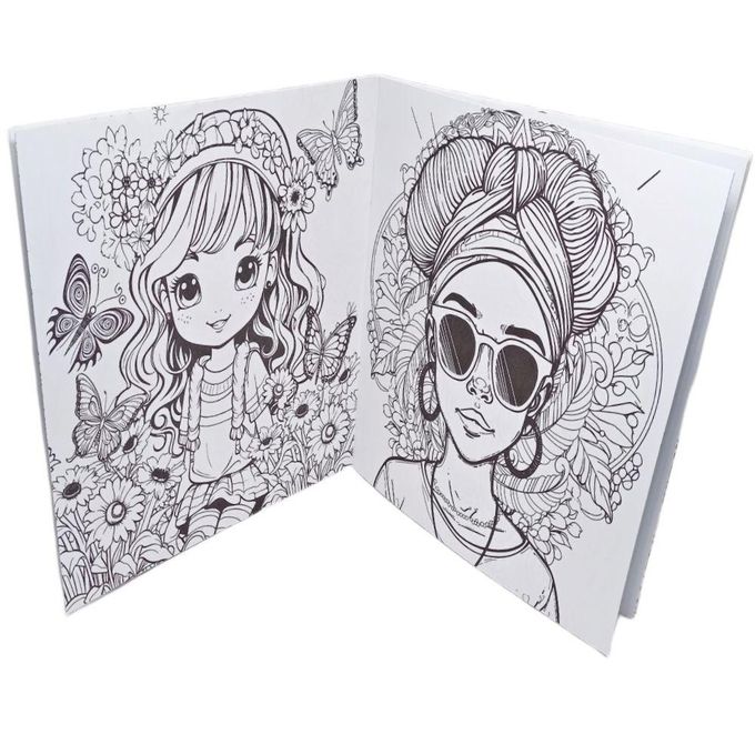 كتاب تلوين مانديلا للكبار والصغار، 24 رسمة للاميرات