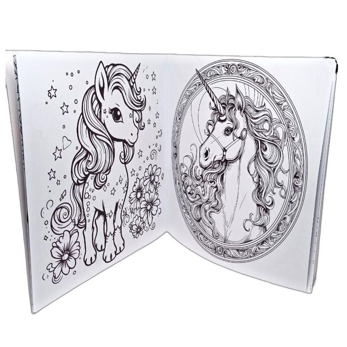 كتاب تلوين مانديلا للكبار والصغار، 24 رسمة لليونيكورن