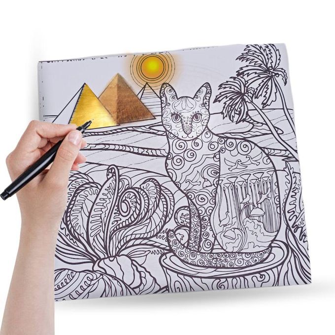 كتاب تلوين للكبار والصغار، 24 رسمة فرعوني