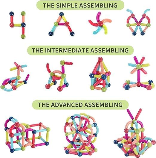 لعبة التركيب والبناء 64 قطعة