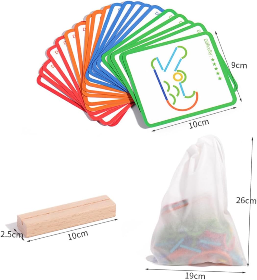 لعبة الاختيارية الاشكال بالقطع الخشبية