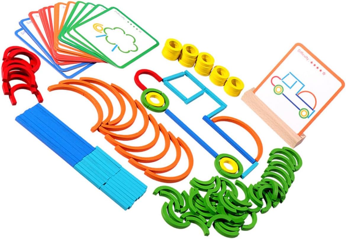 لعبة الاختيارية الاشكال بالقطع الخشبية