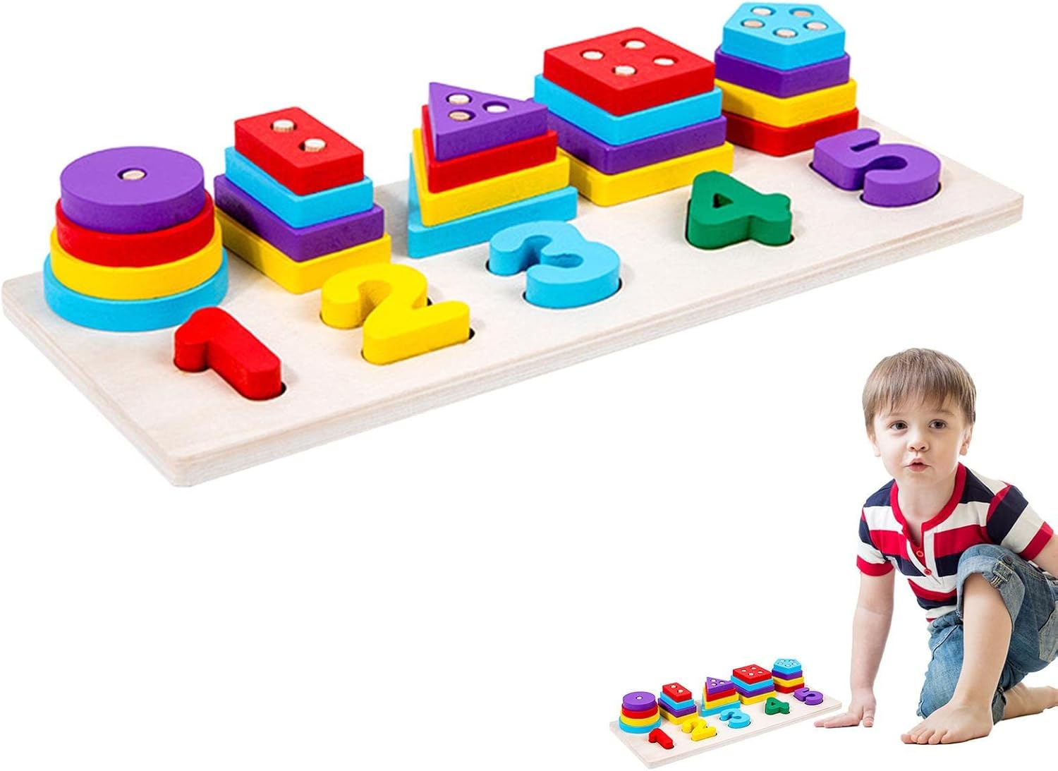 دراسة الاشكال الهندسية والالوان والارقام