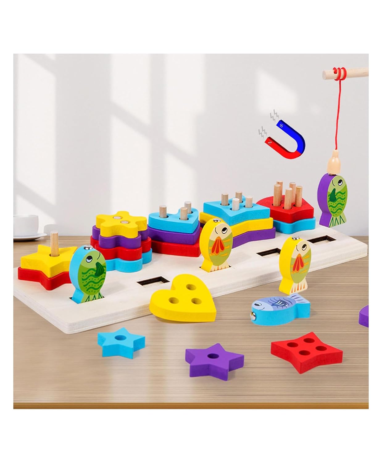 مطابقة الأشكال الهندسية و صياد السمك