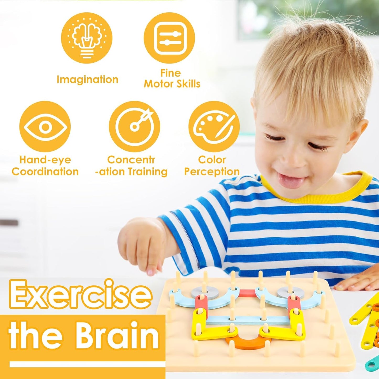 لوحة تركيب الاشكال الخشبية