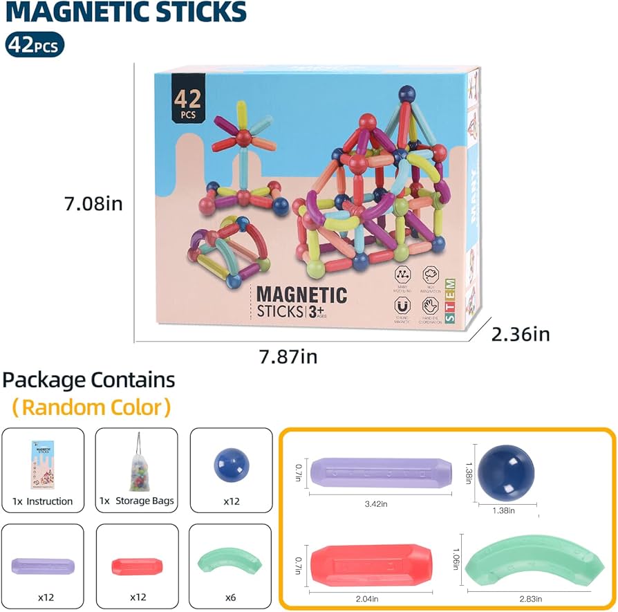 لعبة التركيب والبناء 42 قطعة