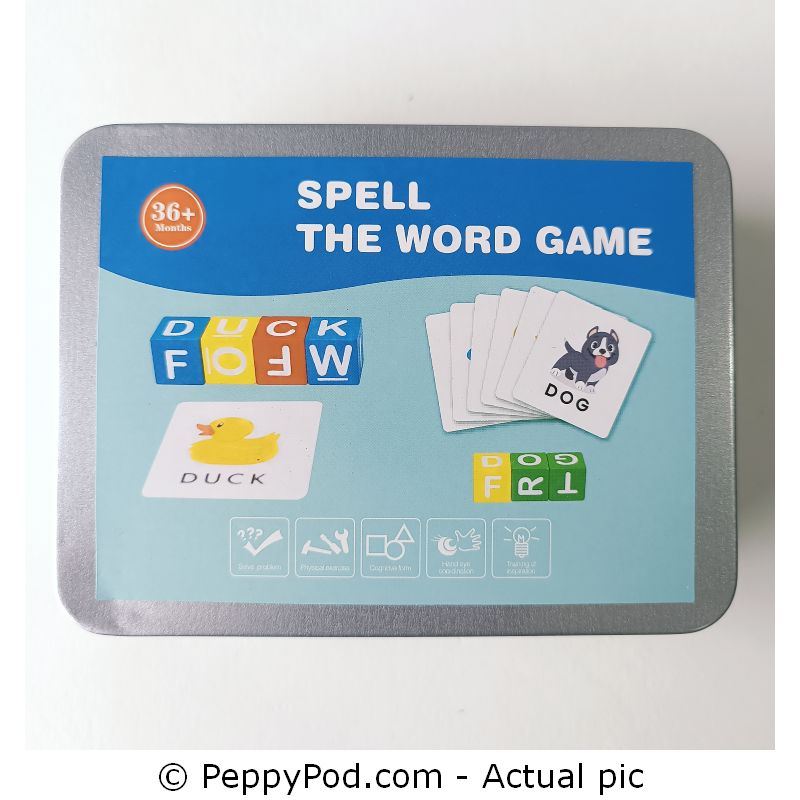 بوكس مجسمات الحروف الانجليزية + كروت المطابقة