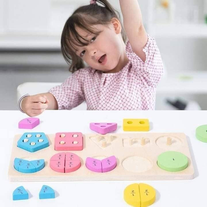 لعبة الكسور الهندسية