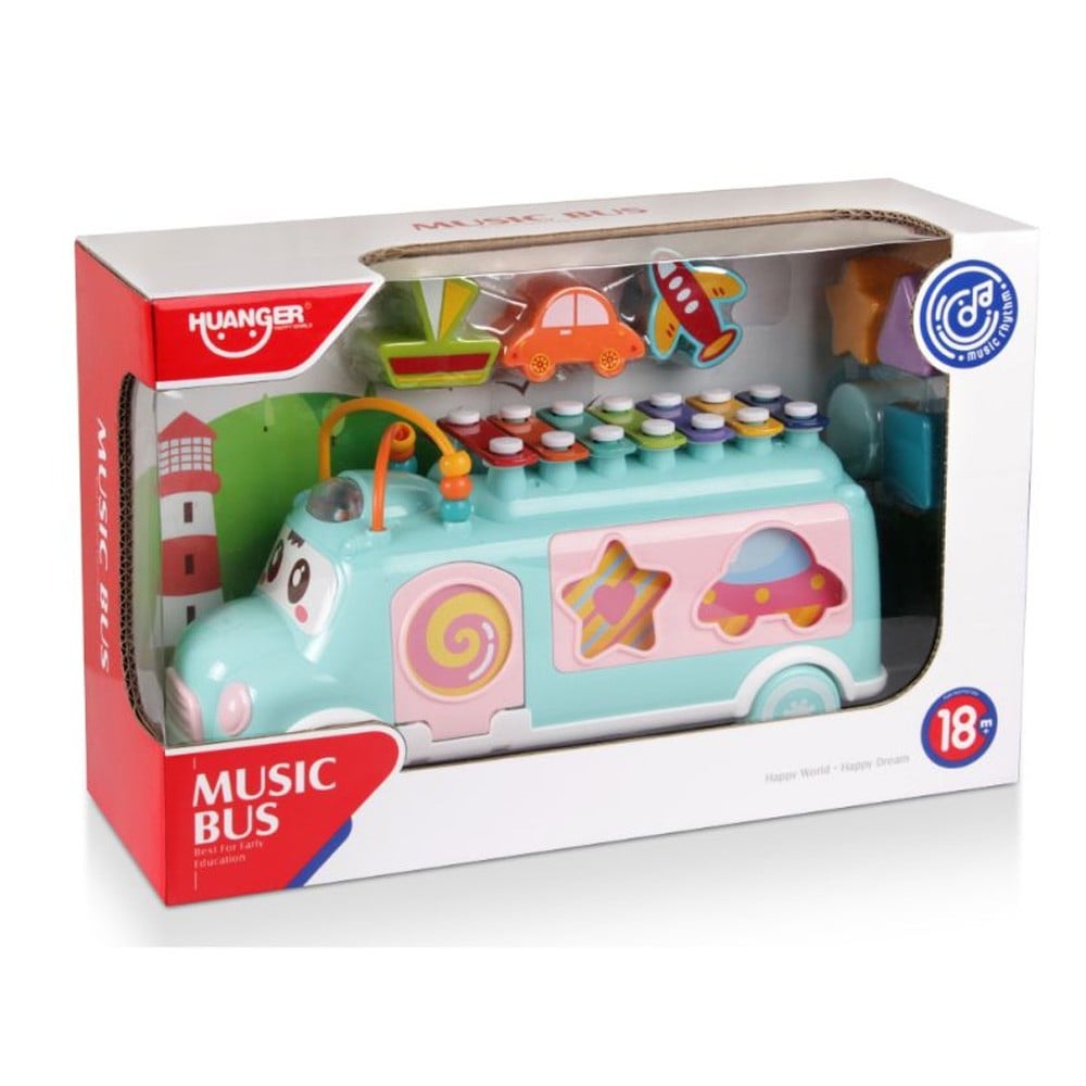 اوتوبيس الموسيقي 3in1 - آمن للأطفال